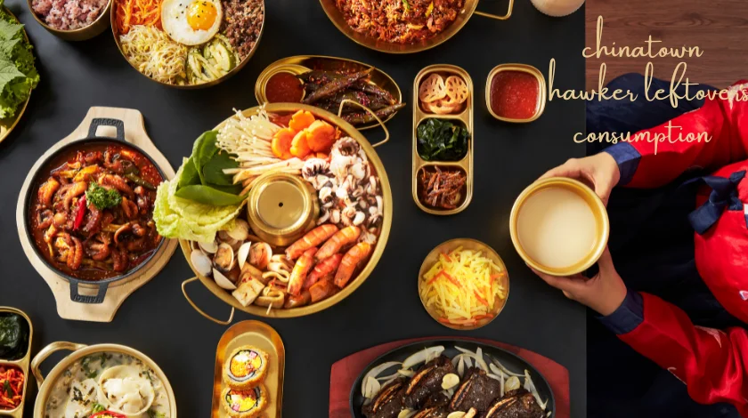 Reusing and sharing hawker leftovers in Chinatown