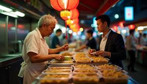 Sustainable food practices in Chinatown hawker centers