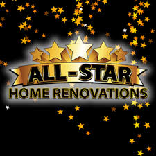 "All Star Home Improvement van parked in front of a home undergoing a full kitchen renovation"
